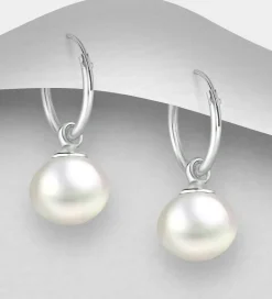 Örhängen Pearl Silver
